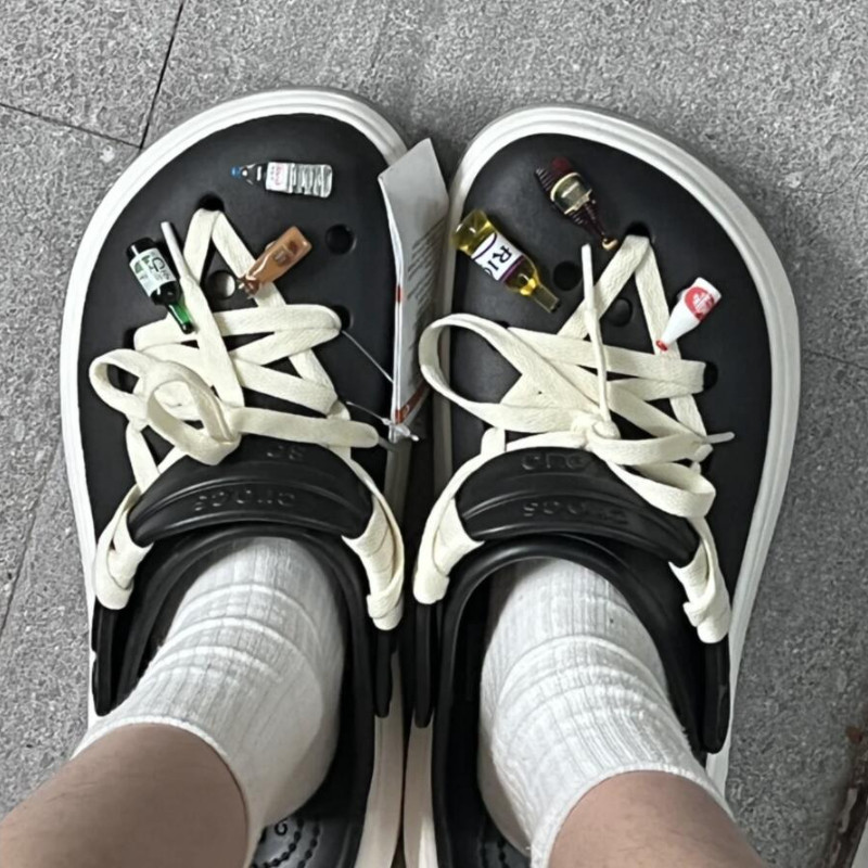 crocs洞洞鞋扣鞋面装饰配件ro鞋带220cm饮料鞋带