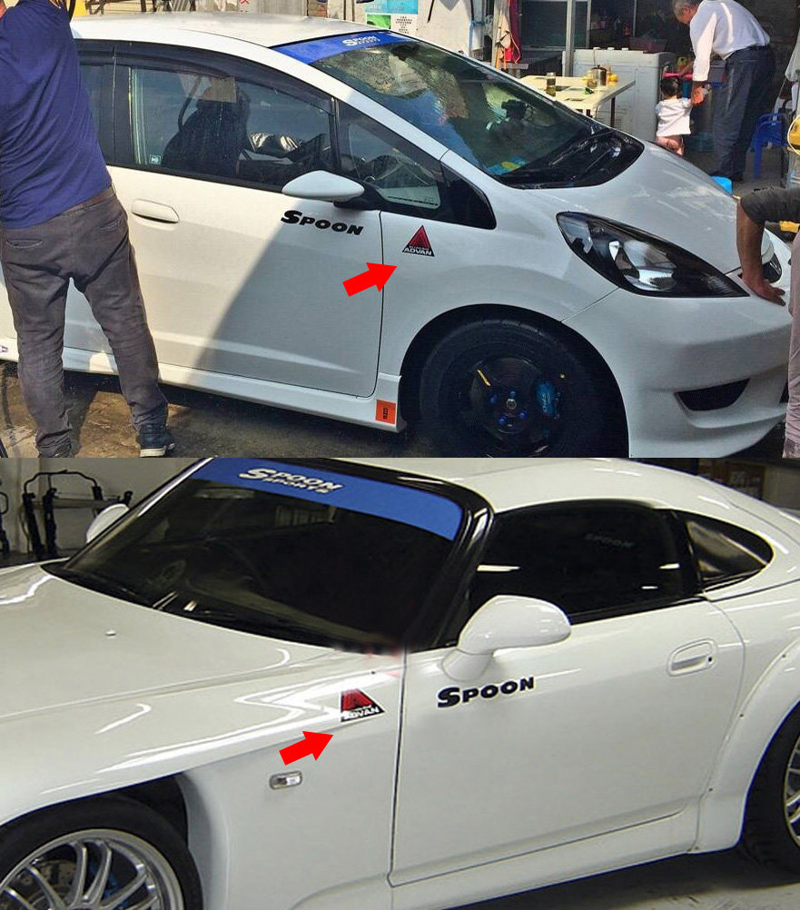 反光advan贴纸改装 汽车贴三角形警示贴装 饰贴轮毂贴纸油箱盖贴