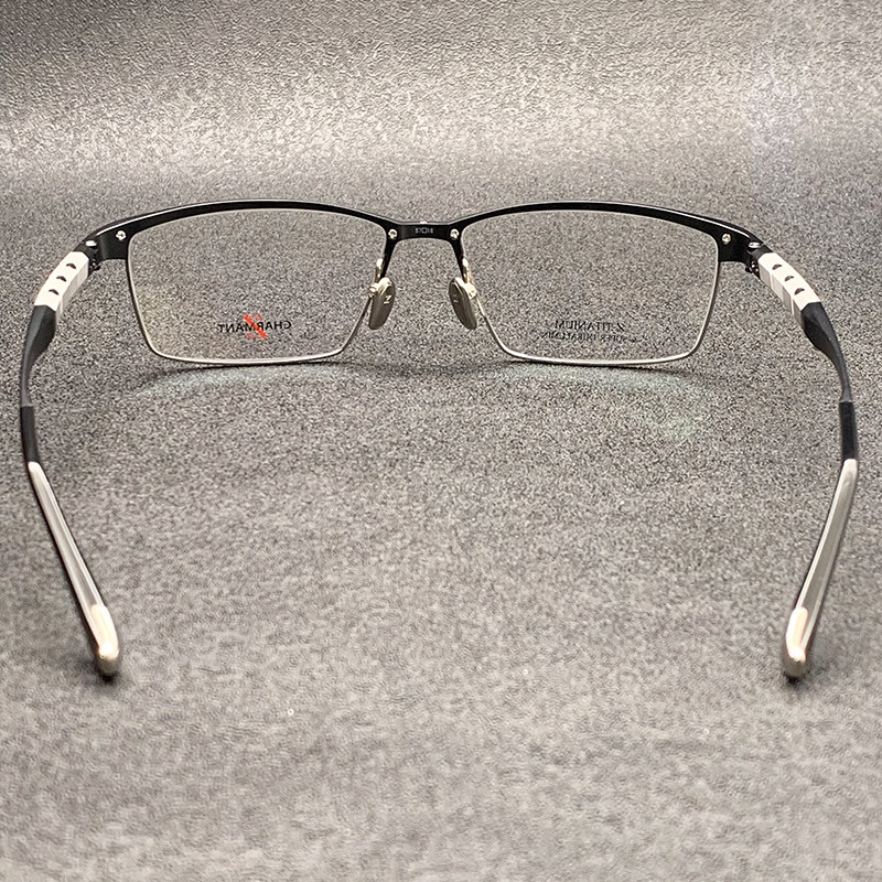charmant夏蒙zt27036纯钛全框男士商务linksiii近视眼眼镜架