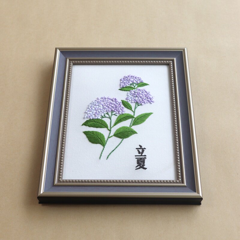 刺绣手工手工制制作新手diy二十四节气立夏紫阳绣球缝纫diy材料套装