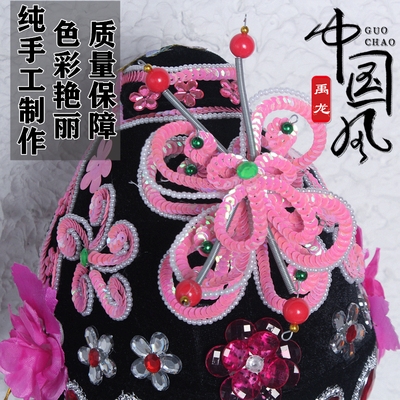 戏曲头饰女花旦全套包头青衣头套戏剧京越剧黄梅戏唱戏的成人鬓花
