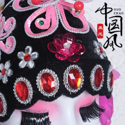 戏曲头饰女花旦全套包头青衣头套戏剧京越剧黄梅戏唱戏的成人鬓花