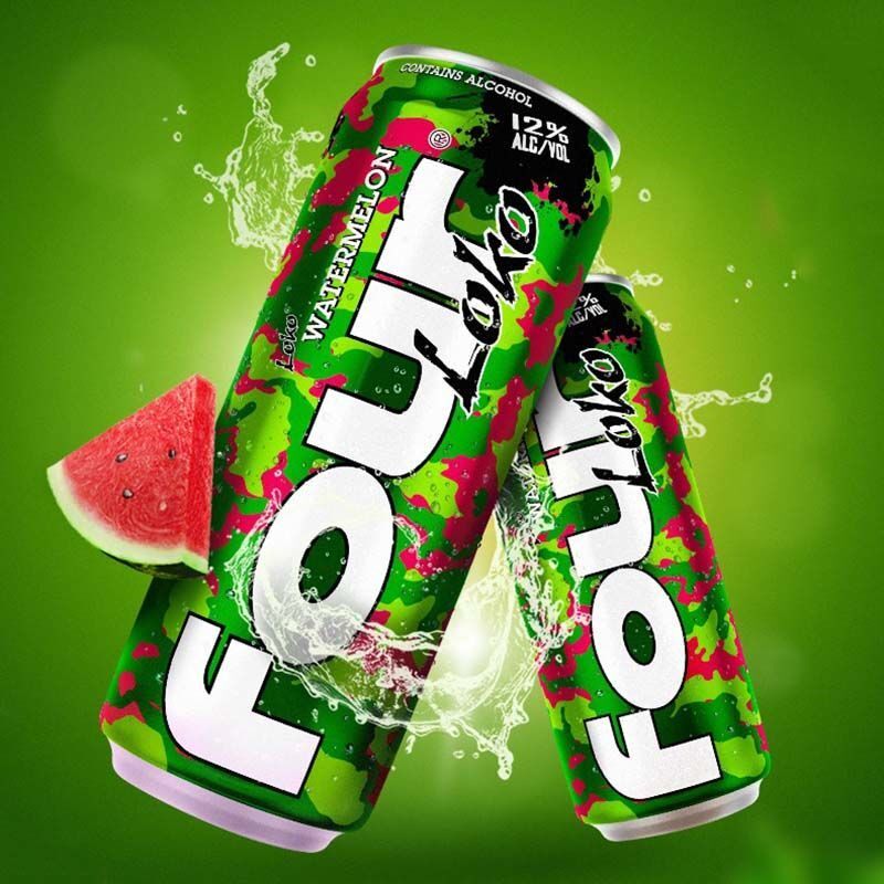 新货fourloko洛克预调鸡尾酒美国进口洋酒four果味预调鸡尾酒