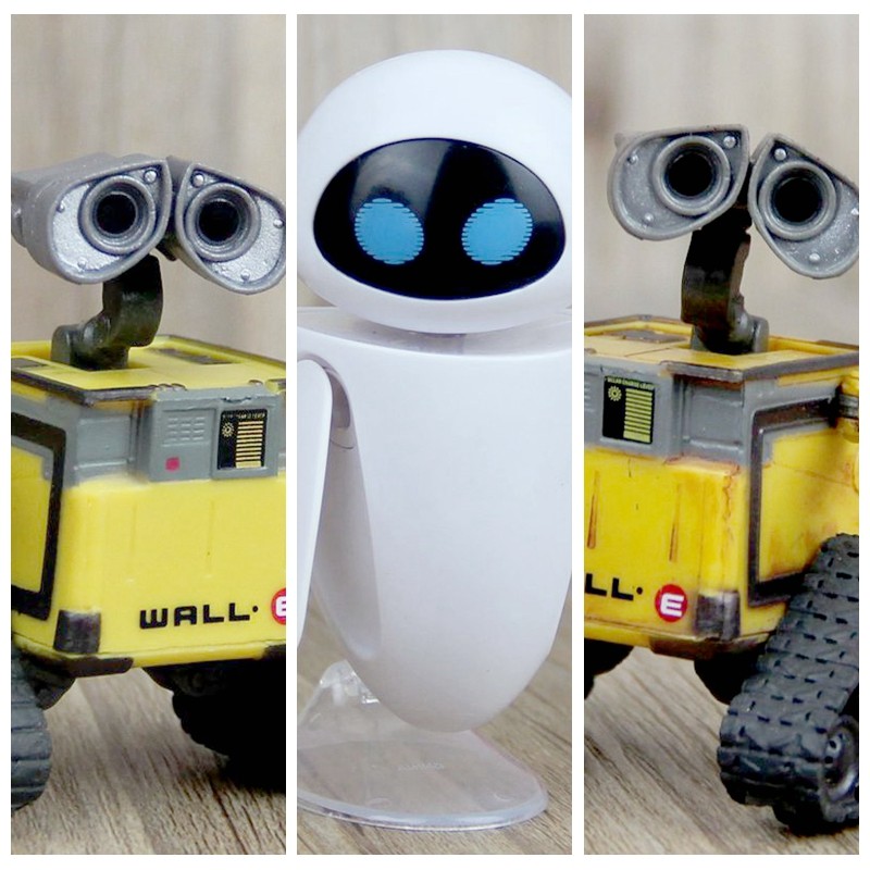 盒装walle机器人总动员瓦力伊娃关节可动玩偶公仔车载潮玩盲盒