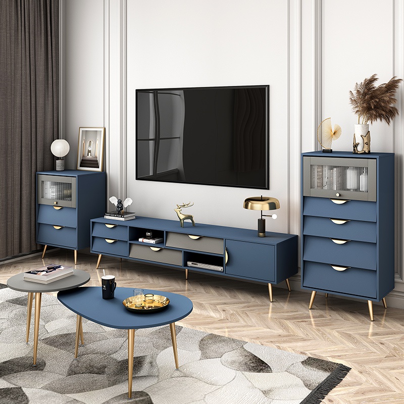 北欧轻奢电视柜简约现代客厅电视电视机机柜创意电视柜
