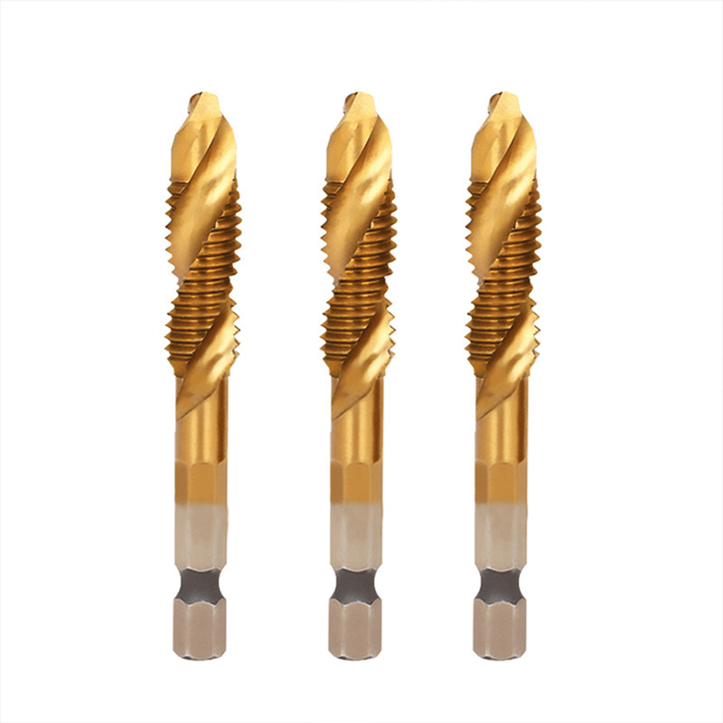 丝锥钻攻一体机多功能钻孔打孔复合镀钛丝攻螺旋机用丝锥