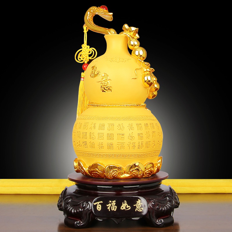 摆件乔迁办公公司福禄百福如意葫芦装饰家具摆件