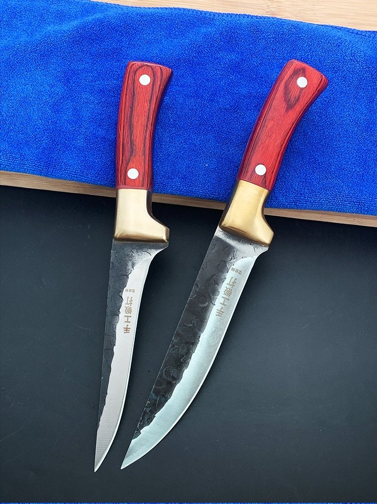 花纹钢锻剔骨分割杀猪专用割肉剥皮切肉刀特殊特殊用途刀
