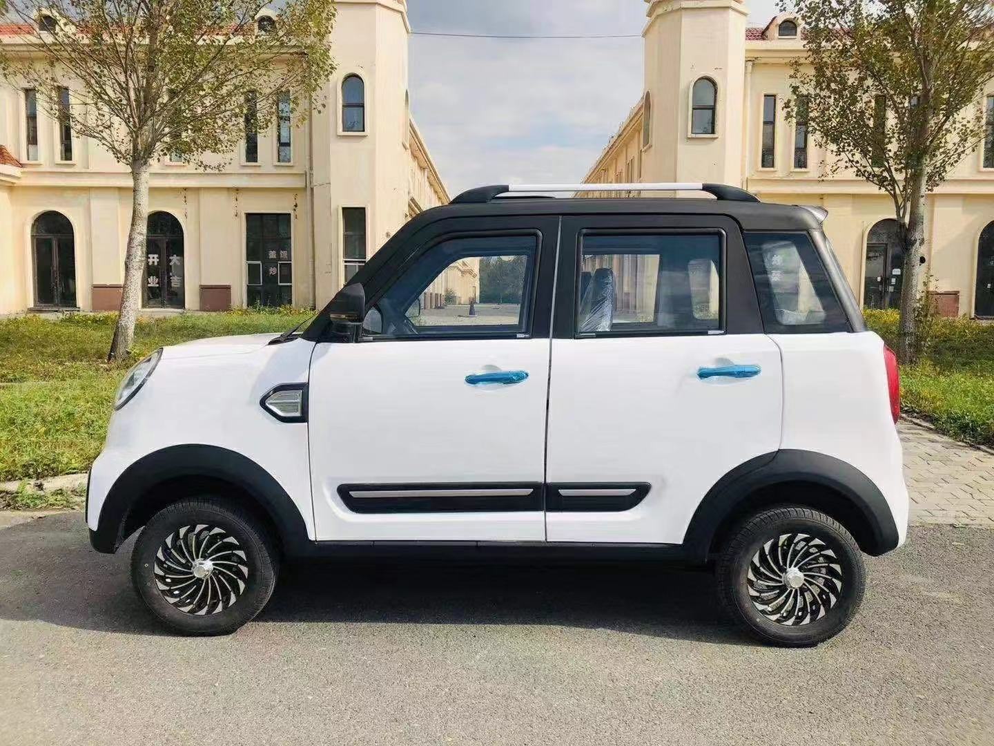 新能源电动汽车四轮家用成人油电两用接送孩子全封闭电动四轮车