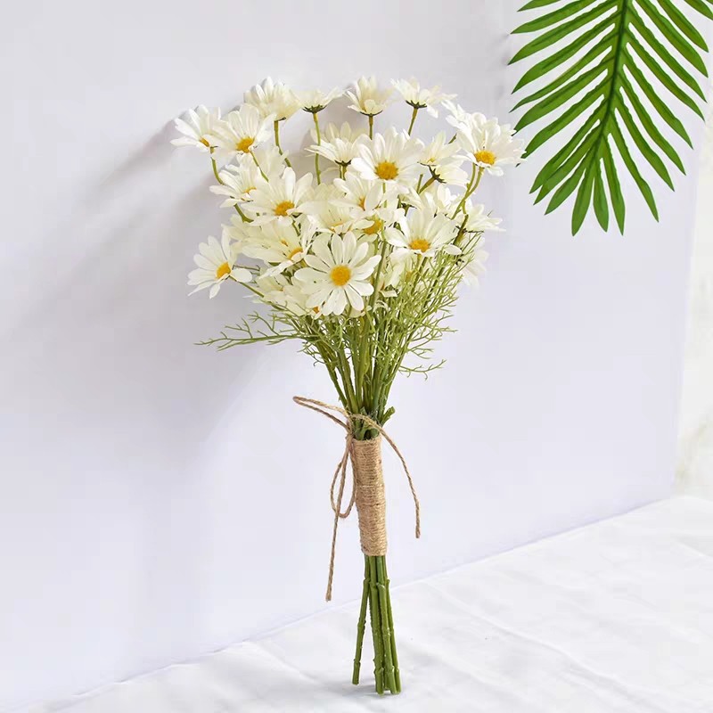 仿真花束ins甘菊花假小雏菊客厅餐桌摄影拍照仿真花