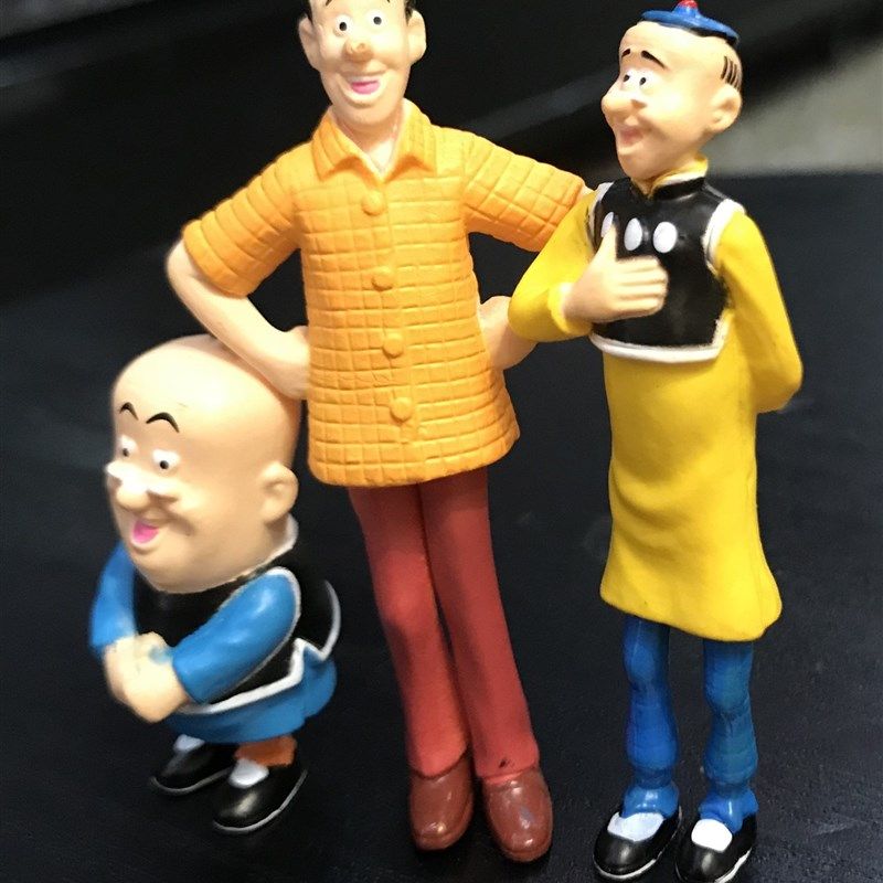 3款怀旧漫画老夫子公仔模型摆件手办