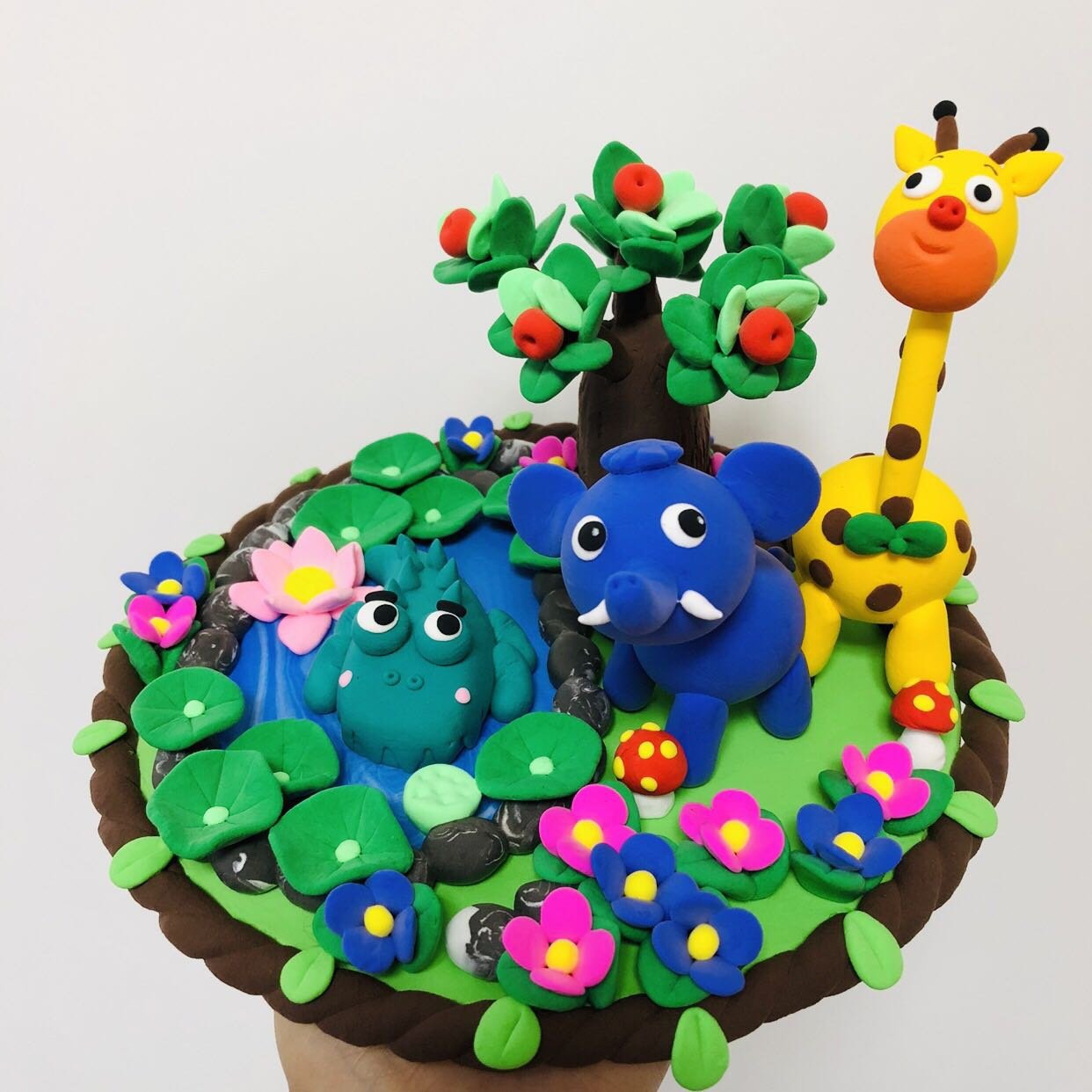 手工作品粘土橡皮泥成品超轻相框画彩材料包粘土粘土