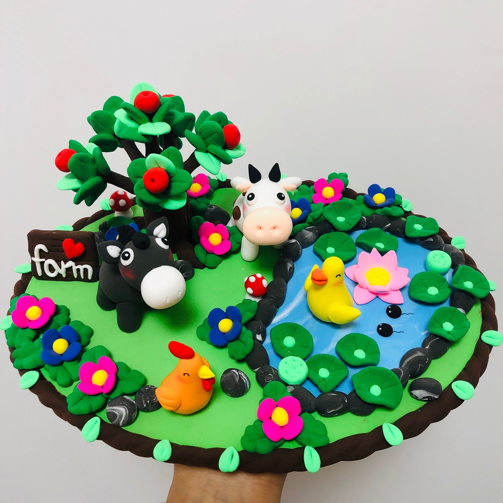 手工作品粘土橡皮泥成品超轻相框画彩材料包粘土粘土