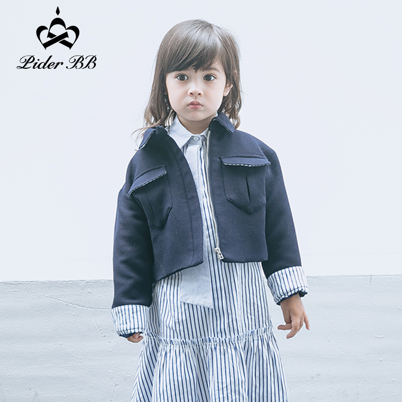 piderbb2021春季新款女童童装短款外套韩版中小童夹克