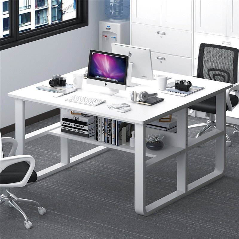 l员桌工约4现写式员桌公台桌屏脑桌位代职办简