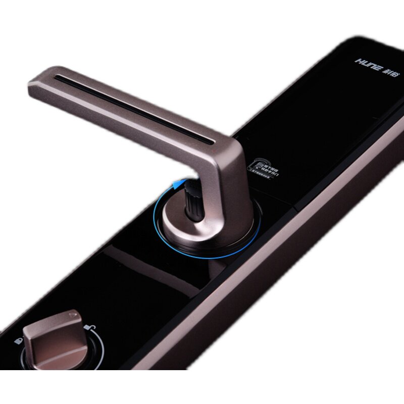 门锁hune科裕家用智能钛合金指纹锁门防盗门密码锁智能门锁