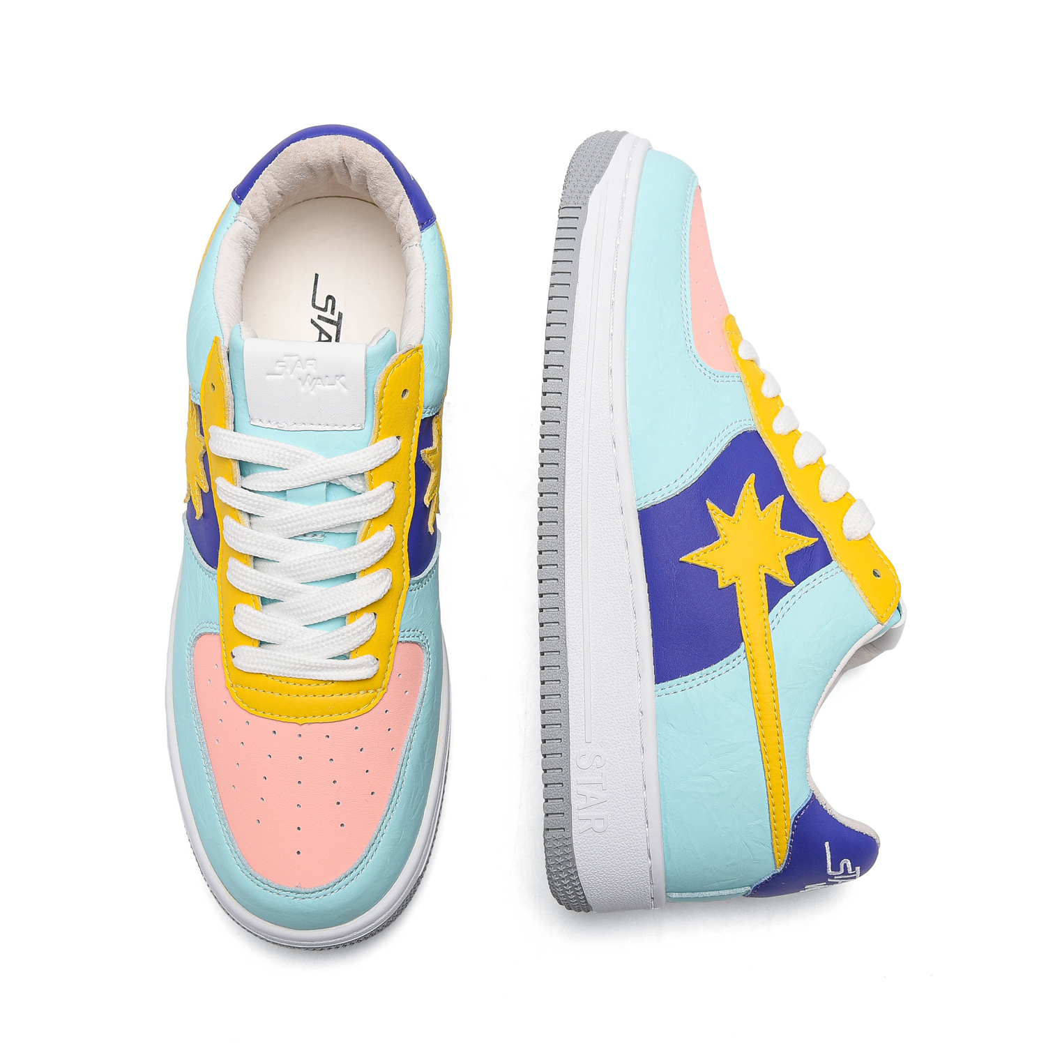 starwalk小清新马卡龙配色空军af1情侣款萌小众运动休闲休闲板鞋