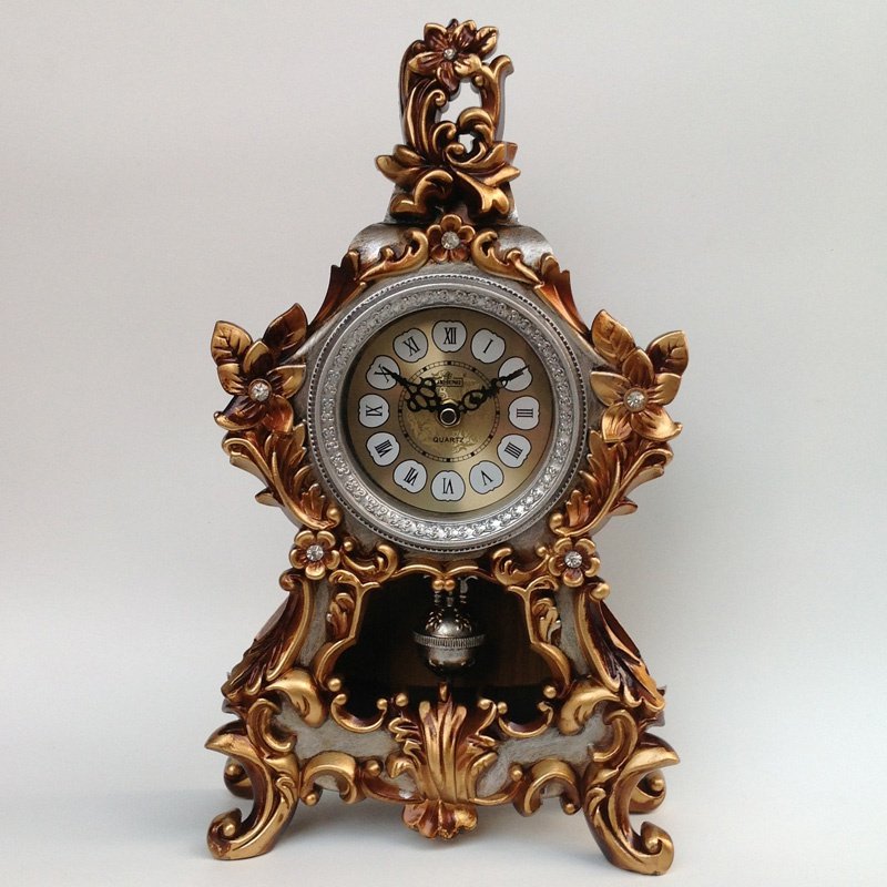 欧式座钟客厅办公坐钟静音复古创意现代时钟座钟