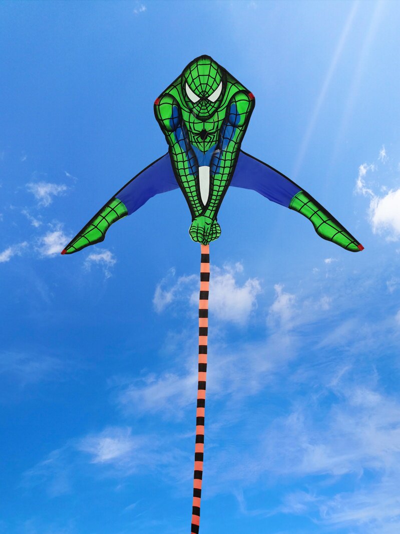 新款风筝2021蜘蛛侠微风好飞易飞现代卡通儿童风筝
