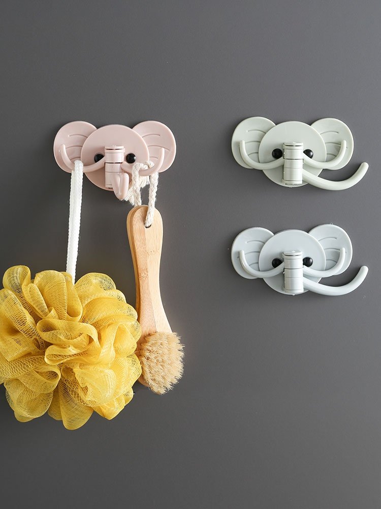 墙钩装r挂家北打钩饰孔爱免强欧用大宿力创可象壁挂痕意无粘小舍