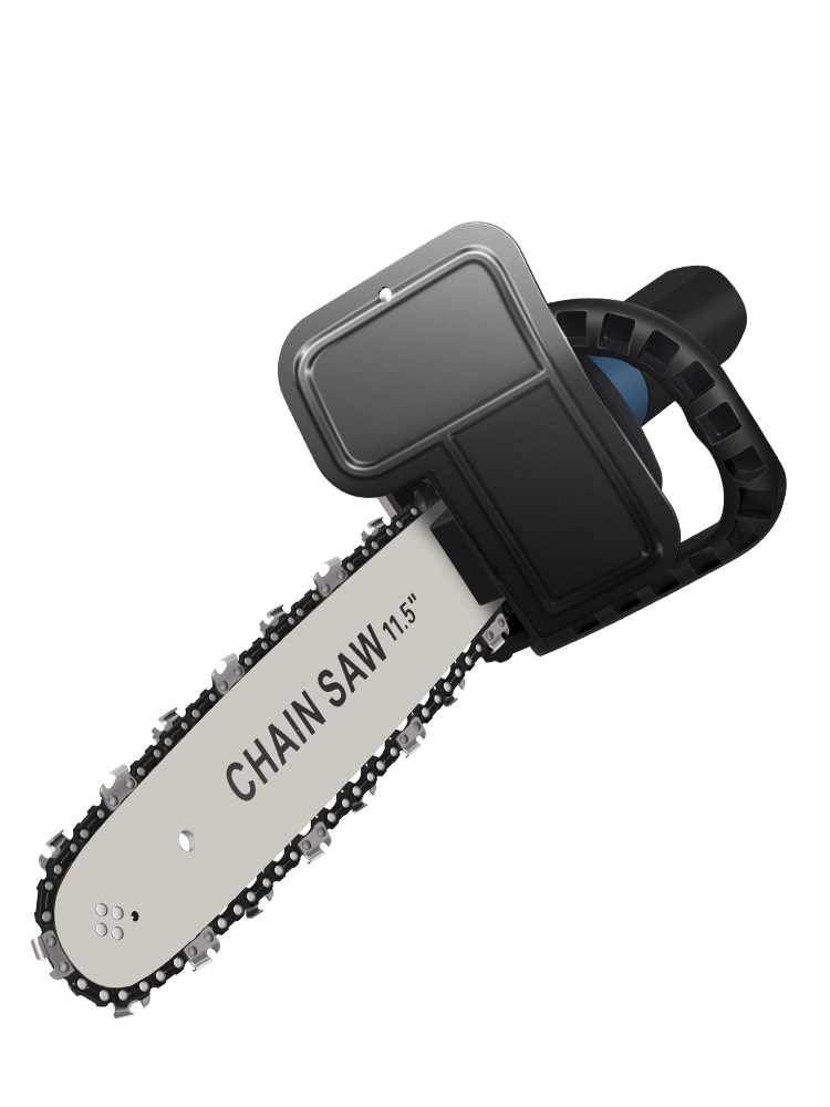 电链伐木手持角磨机改装磨光机电锯木工多功能小型电链锯