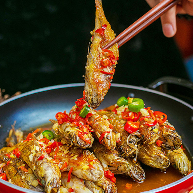 沙河木乃400g沙塘鳢土呆子子鱼酒店饭店特色淡水鱼类