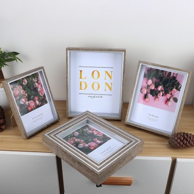 相框复古美式摆台三件件套组合8寸9寸10寸相框