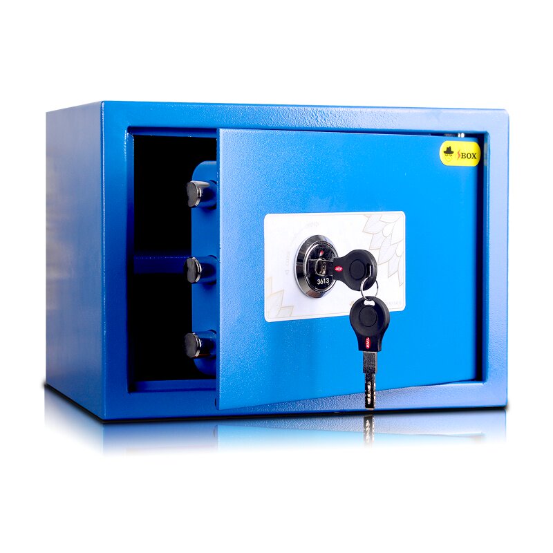 25k钥匙型保险柜家用小型保管箱办公全钢入墙老人保管箱