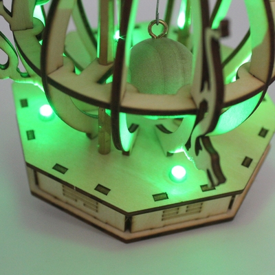 木质地震报警器模型diy手工手工制制作玩具套件科学实验