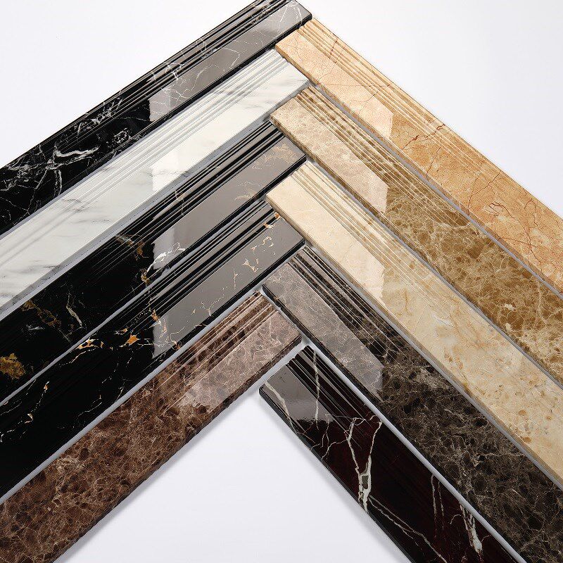 线腰地角瓷砖边线贴边踢脚门槛脚石客厅大理石地线