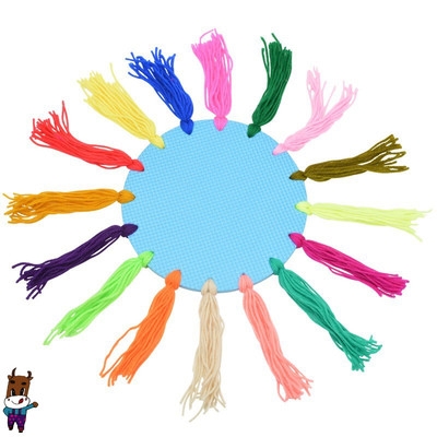 飞盘儿童毛线纸板幼儿园diwy手工泡沫飞碟游戏飞盘