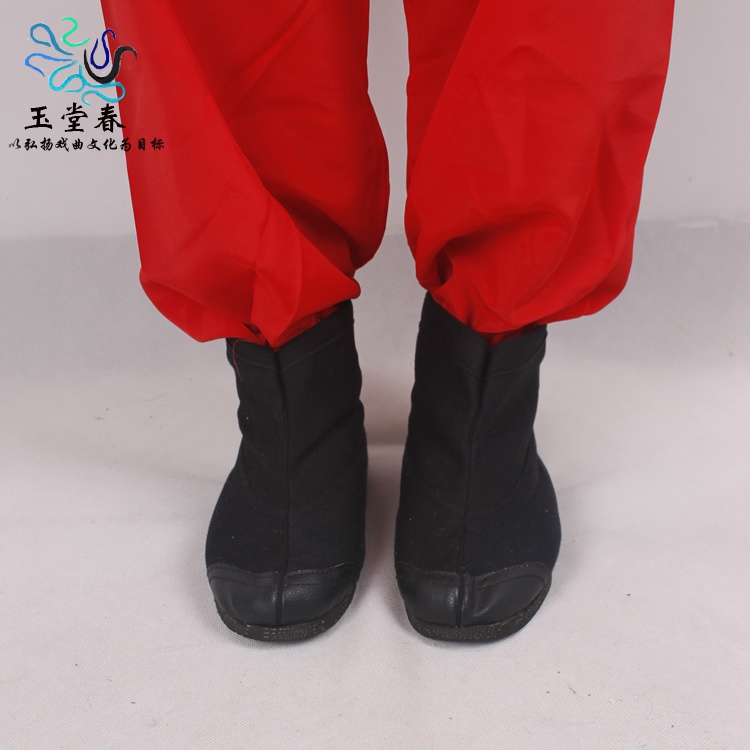 戏鞋古装古装戏戏曲短靴京剧武生小兵儿童童男古典舞鞋