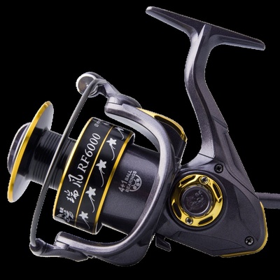 纺车轮狼王渔轮瑞风斜口金属头渔竿轮海杆远投鱼线轮