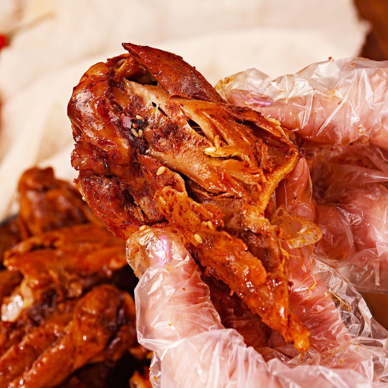 单身客手撕鸭排308卤味即食麻辣鸭排酱板鸭肉零食香辣大礼包