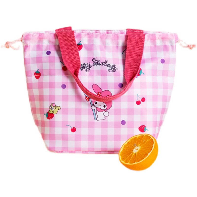 miniso名创优品三丽鸥抽绳便当袋可爱手提袋上班装饭盒袋子大容量