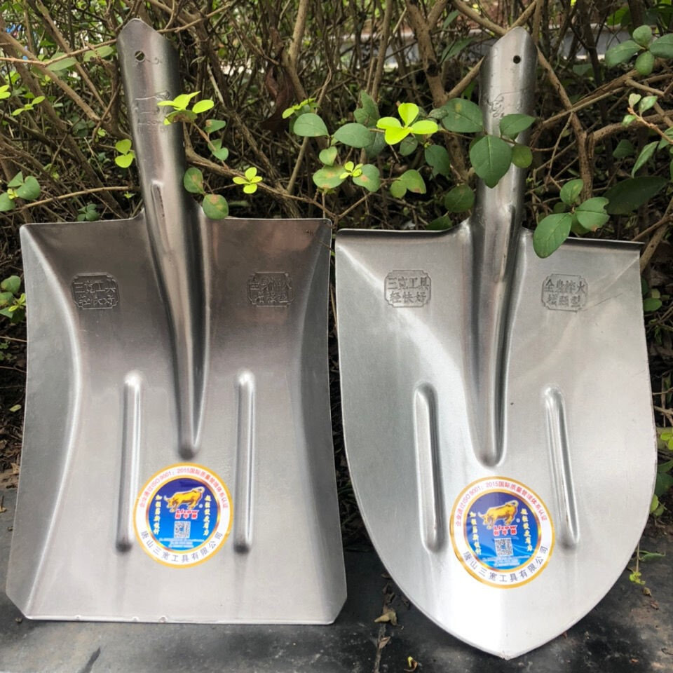 农用头锹钢锹猛钢钢铲方锯片铲平工地泥铲钢铲铲子