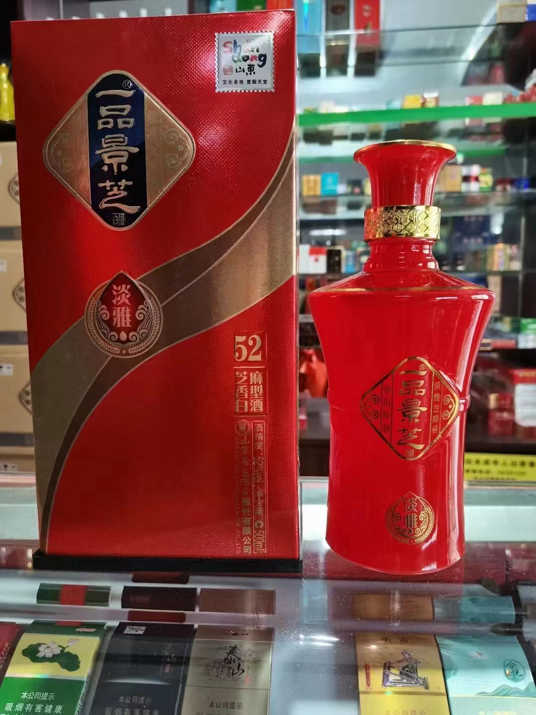 景芝52度500ml6瓶一品淡雅芝麻白酒整箱节日礼品其他酒类
