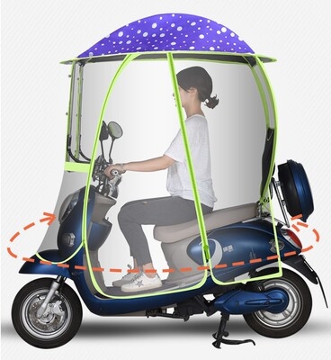 车棚自行车全包围小型隔热户外遮雨防风电摩动车电雨棚封闭半