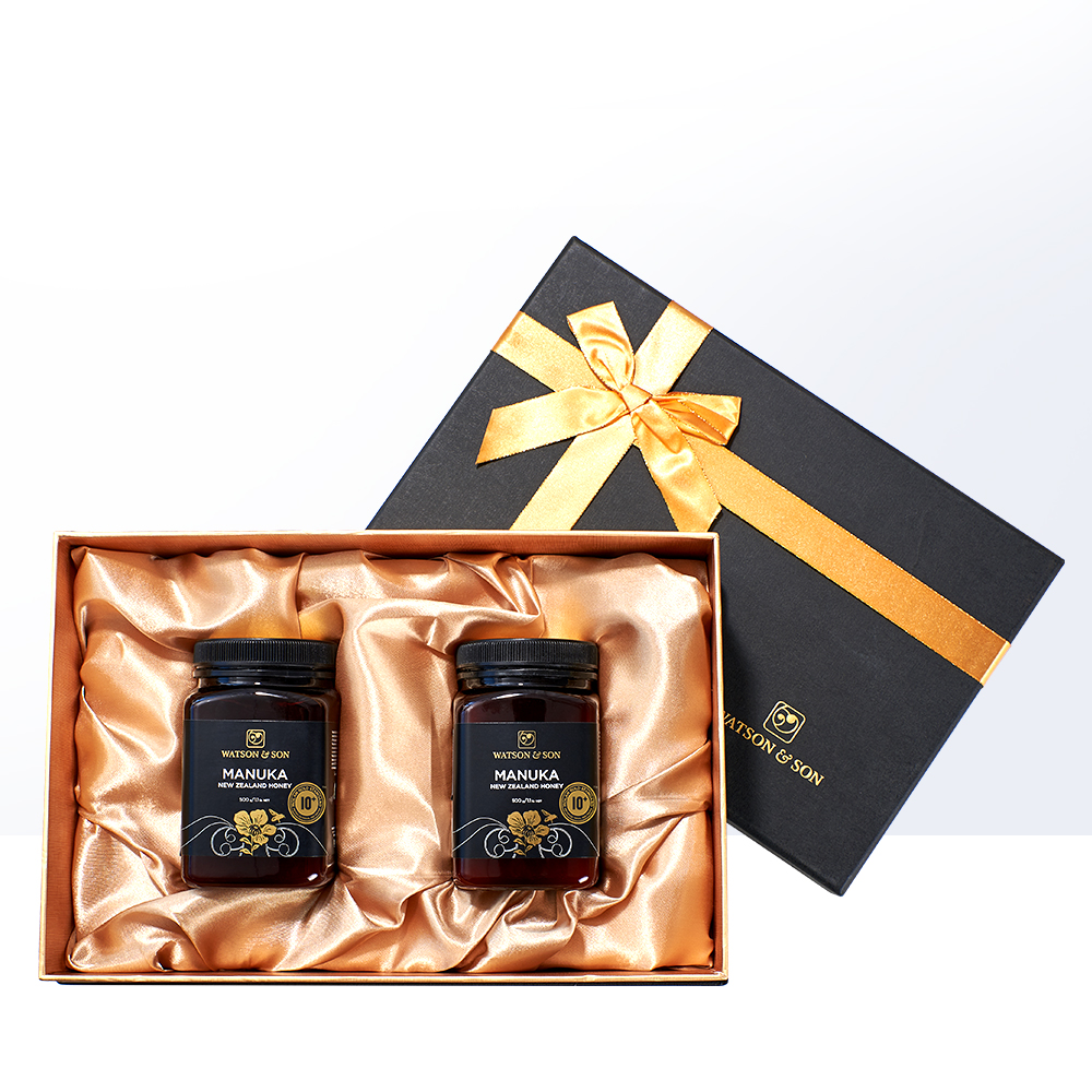 蜂蜜礼盒沃森新西兰卢卡10500g2瓶礼盒装天然纯正蜂蜜