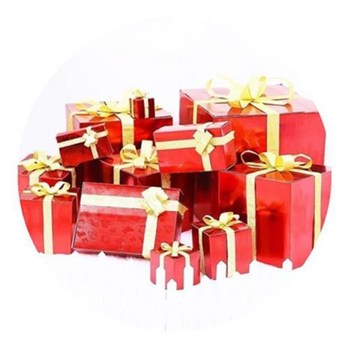 场新年摆树套品盒子装饰气氛圣礼下套节节件装扮餐t盒日诞景