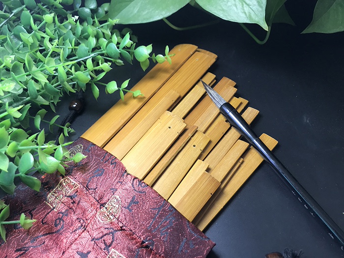 创意竹简书签定制雕刻老师同学礼品中国国风竹简定制