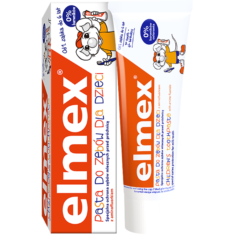 德国进口elmex艾美美适06岁儿童牙膏吞咽蛀牙牙膏