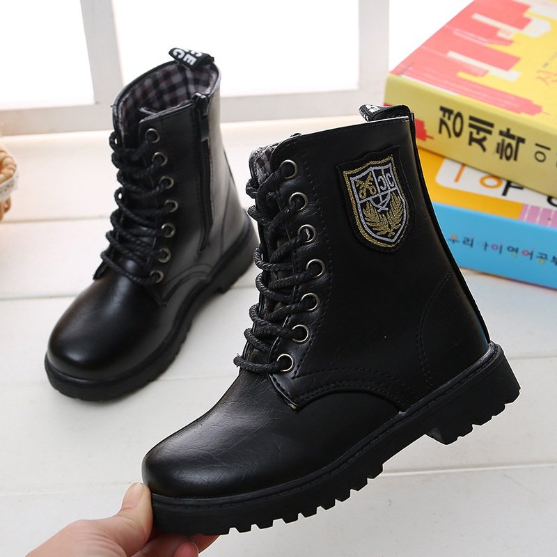 儿童军靴男女女童马丁靴高帮宝宝宝特种兵作战其它