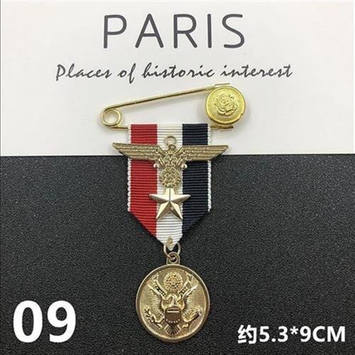 针扣外套西装徽章男女吊链胸针个性学生制服胸针