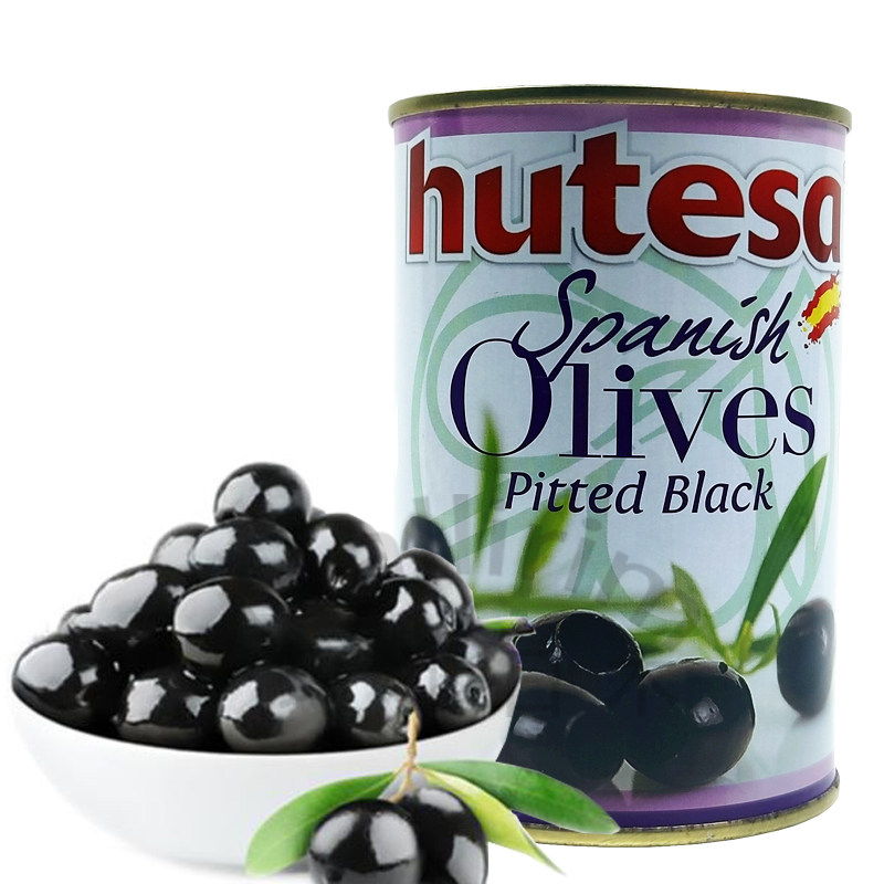 西班牙福特去核腌渍油橄榄黑色pittedblackolives390g橄榄
