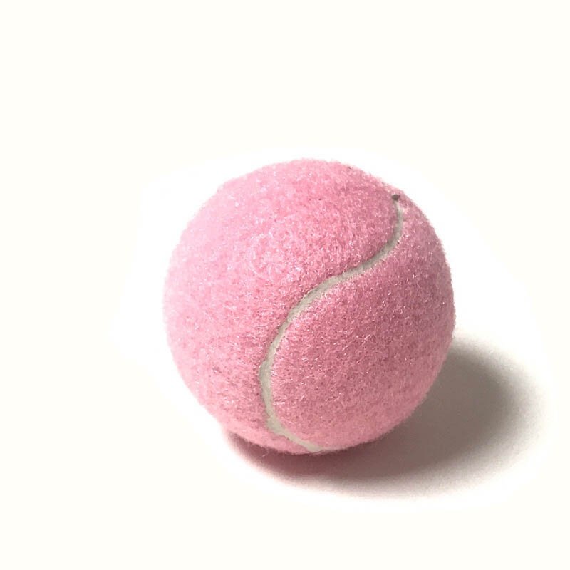 网球特价粉色多色多功能训练练球高弹粉红色可以网球