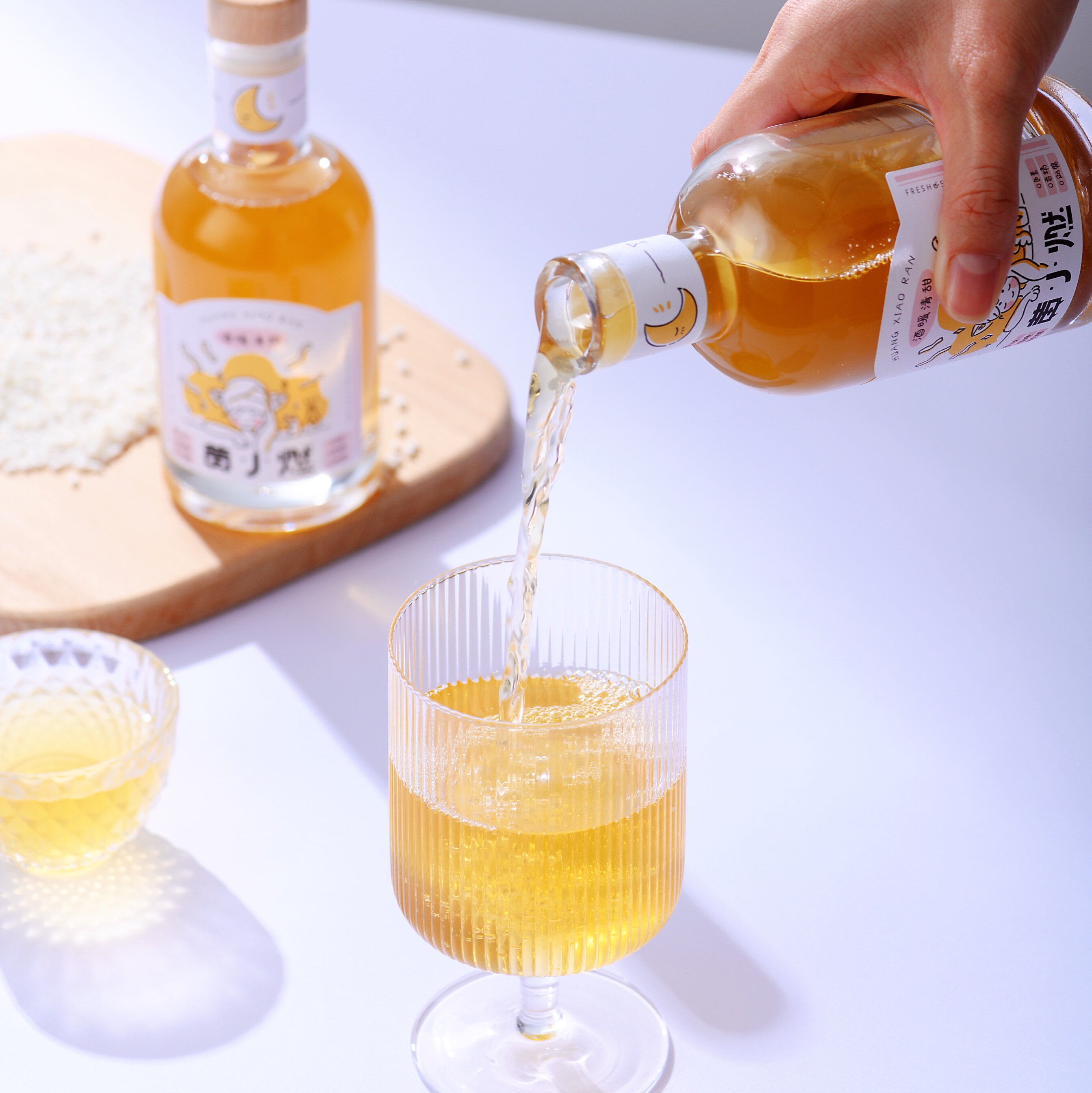 黄小燃半甜原浆糯米酒客家酒曲黄酒微醺女士低度小甜酒女生晚安酒
