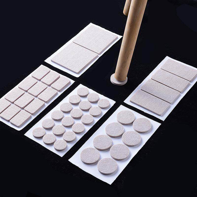 椅自粘羊毡垫桌椅脚垫保护垫床桌脚毛垫静音桌脚垫