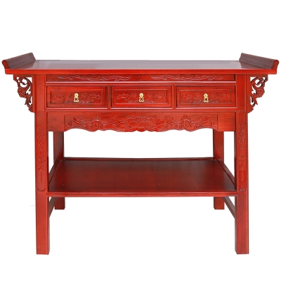 神龛神台财神实木佛龛榆木条案香案寺庙供桌供桌