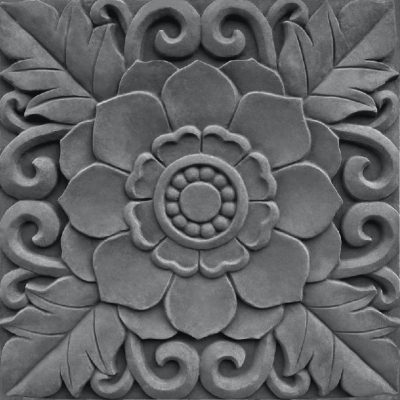 仿古莲花地砖雕花景区花纹仿古砖铺地古镇防滑砖雕
